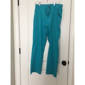 Dansko Women's Scrub Uniform Pants Nurse Medical Size M Tall Turquoise Blue